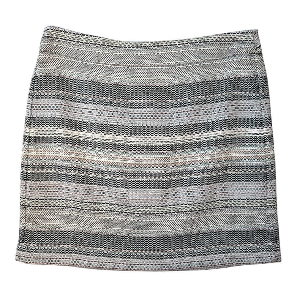 LOFT Petites Women's Striped Knee Length‎ Skirt Size 12 Multicolor